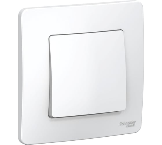 1-клавишный выключатель Systeme Electric BLANCA 10А, 250B, БЕЛЫЙ BLNVS010101