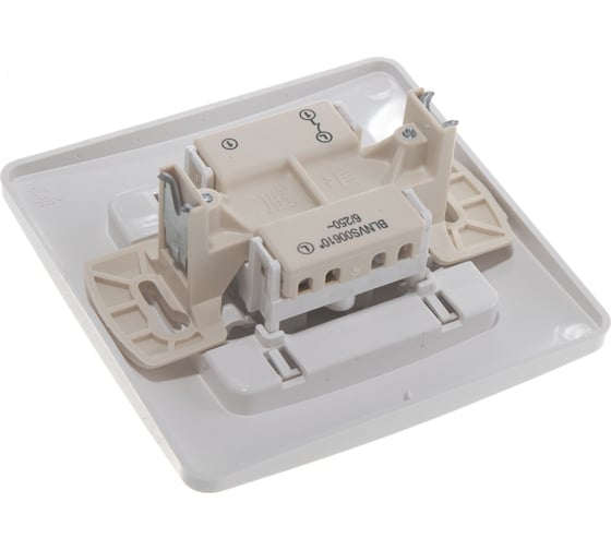 1-клавишный выключатель Systeme Electric BLANCA 6А, 250B, БЕЛЫЙ BLNVS006101