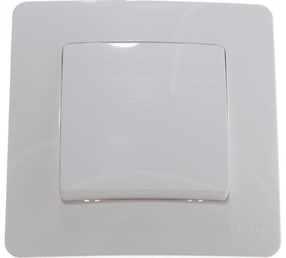 1-клавишный выключатель Systeme Electric BLANCA 6А, 250B, БЕЛЫЙ BLNVS006101
