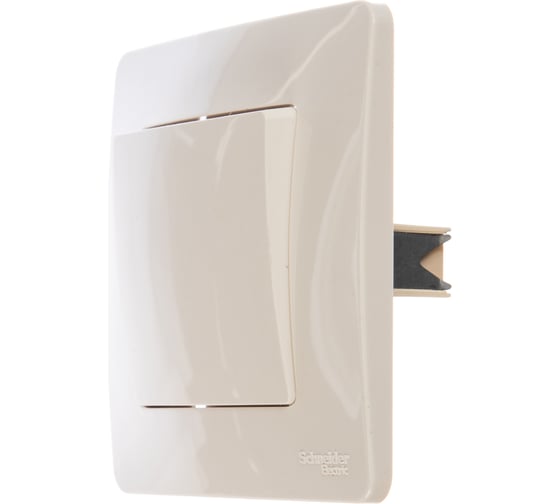 1-клавишный выключатель Systeme Electric BLANCA 10А, 250B, МОЛОЧНЫЙ BLNVS010102