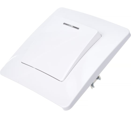 1-клавишный выключатель Systeme Electric BLANCA с подсветкой, 10А, 250B, БЕЛЫЙ BLNVS010111