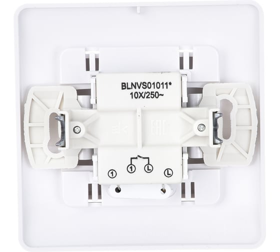 1-клавишный выключатель Systeme Electric BLANCA с подсветкой, 10А, 250B, БЕЛЫЙ BLNVS010111