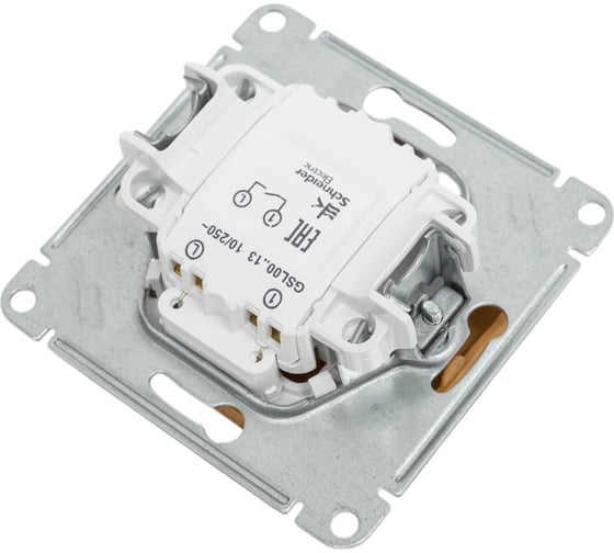 1-клавишный выключатель Systeme Electric GLOSSA с подсветкой, 10АХ, ДЕРЕВО ДУБ GSL000513