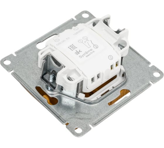 2-клавишный выключатель Systeme Electric GLOSSA с подсветкой, 10АХ, ДЕРЕВО ДУБ GSL000553