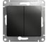 2-клавишный выключатель Systeme Electric (Schneider Electric) GLOSSA, сх.5, 10АХ, антрацит GSL000751 3