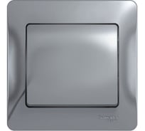 1-клавишный выключатель Systeme Electric GLOSSA 10АХ, АЛЮМИНИЙ GSL000312