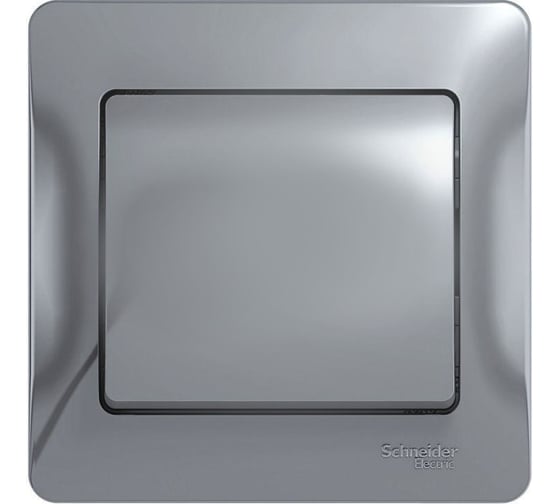 1-клавишный выключатель Systeme Electric GLOSSA 10АХ, АЛЮМИНИЙ GSL000312