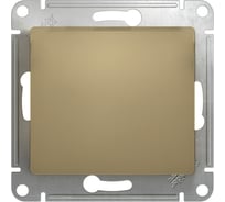 1-клавишный вылючатель Systeme Electric (Schneider Electric) GLOSSA сх.1, 10АХ, титан GSL000411