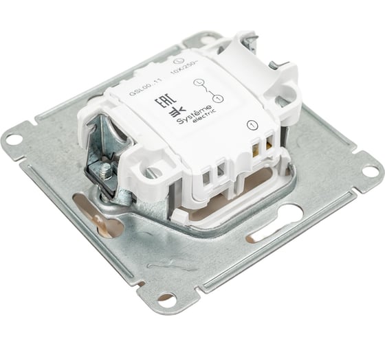 1-клавишный выключатель Systeme Electric GLOSSA 10АХ, ТИТАН GSL000411