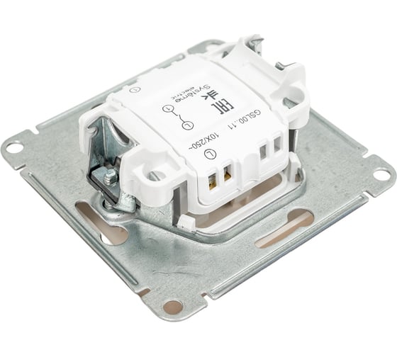 1-клавишный выключатель Systeme Electric GLOSSA 10АХ, ТИТАН GSL000411