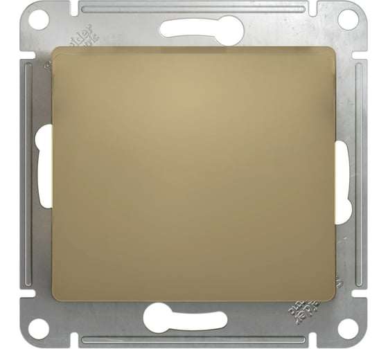 1-клавишный выключатель Systeme Electric GLOSSA 10АХ, ТИТАН GSL000411