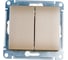 2-клавишный выключатель Systeme Electric (Schneider Electric) GLOSSA, сх.5, 10АХ, титан GSL000451 1