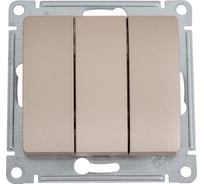 3-клавишный выключатель Systeme Electric GLOSSA 10АХ, ТИТАН GSL000431