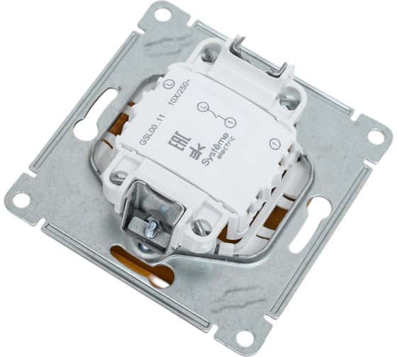 1-клавишный выключатель Systeme Electric GLOSSA 10АХ, ДЕРЕВО ДУБ GSL000511