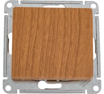 1-клавишный переключатель Systeme Electric GLOSSA 10АХ, ДЕРЕВО ДУБ GSL000561