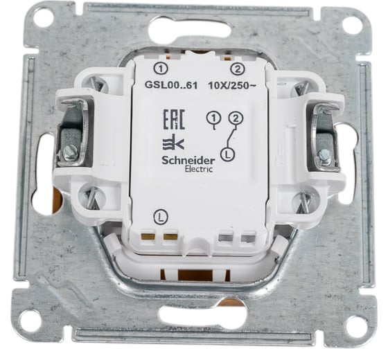 1-клавишный переключатель Systeme Electric GLOSSA 10АХ, ДЕРЕВО ДУБ GSL000561
