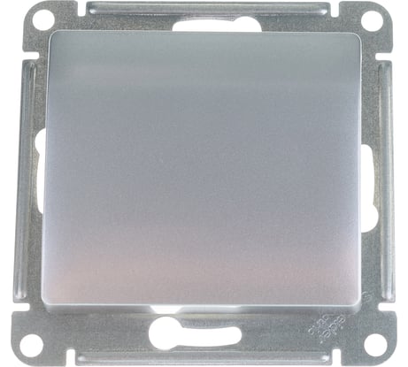1-клавишный переключатель Systeme Electric (Schneider Electric) GLOSSA сх.6, 10АХ, алюминий GSL000361