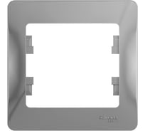 1-постовая рамка Systeme Electric GLOSSA АЛЮМИНИЙ GSL000301