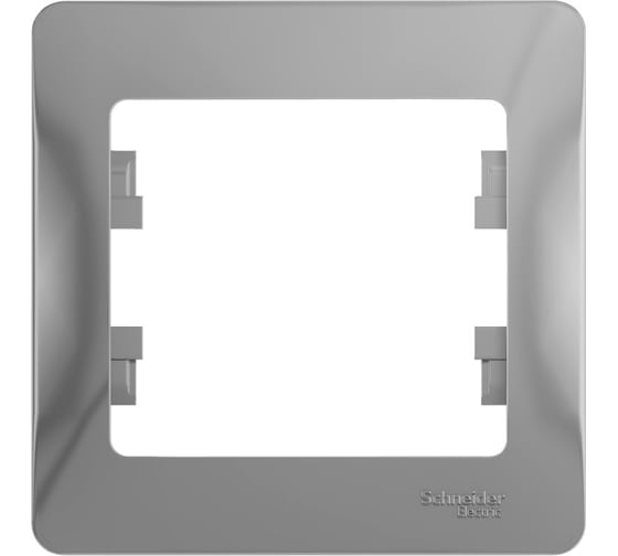 1-постовая рамка Systeme Electric GLOSSA АЛЮМИНИЙ GSL000301