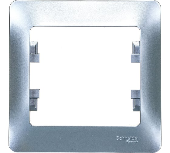 1-постовая рамка Systeme Electric GLOSSA АЛЮМИНИЙ GSL000301