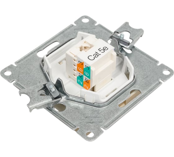 Компьютерная розетка Systeme Electric GLOSSA RJ45 категория 5E, ТИТАН GSL000481K