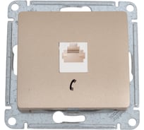 Телефонная розетка Systeme Electric GLOSSA RJ11, ТИТАН GSL000481T