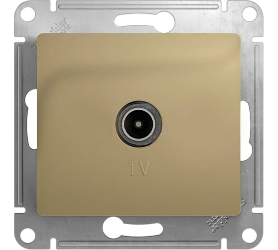 Оконечная розетка TV Systeme Electric GLOSSA 1DB, ТИТАН GSL000491