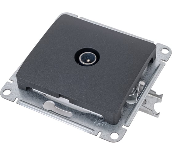 Оконечная розетка TV Systeme Electric GLOSSA 1DB, АНТРАЦИТ GSL000791