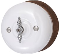 Выключатель 2 клавиши Bironi Фаберже, керамика, цвет перламутр B2-202-010/18