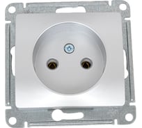 Розетка Systeme Electric (Schneider Electric) GLOSSA без заземления, 16А, алюминий GSL000341