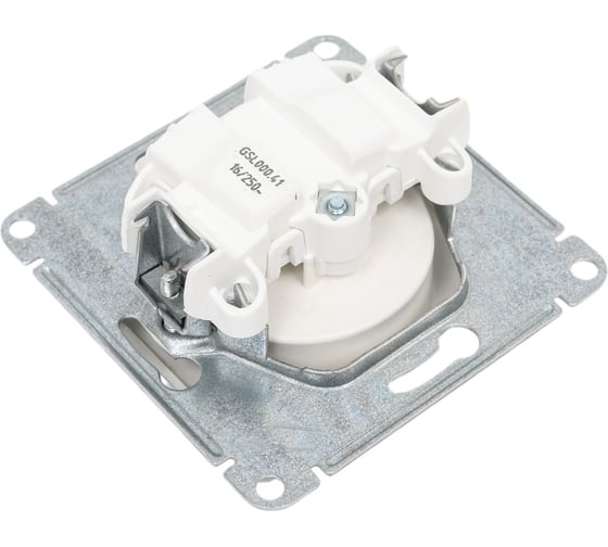 Розетка Systeme Electric GLOSSA без заземления, 16А, АЛЮМИНИЙ GSL000341