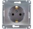 Розетка Systeme Electric (Schneider Electric) GLOSSA с заземлением, 16А, алюминий GSL000343 4