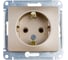 Розетка Systeme Electric (Schneider Electric) GLOSSA с заземлением, 16А, титан GSL000443 1