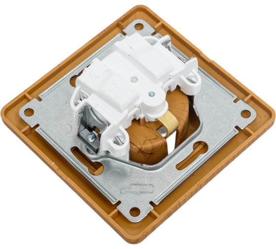 Розетка Systeme Electric GLOSSA с заземлением, 16А, ДЕРЕВО ДУБ GSL000542