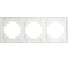 Рамка STEKKER GFR00-7003-01M 3-местная, стекло, серия Катрин, белый матовы 49596 2