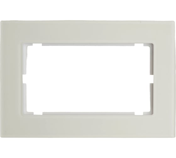 Рамка STEKKER GFR00-7012-01М 2-местная (без перемычки), стекло, серия Катрин 49599