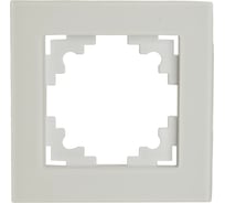 Рамка 1-местная STEKKER стекло, серия Катрин, GFR00-7001-01M, белый матовы 49594