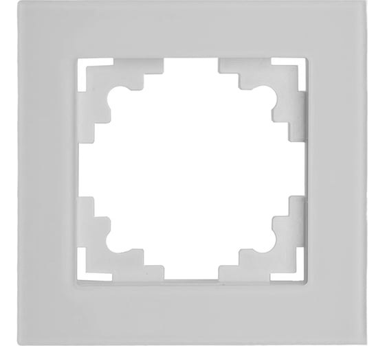 Рамка 1-местная STEKKER стекло, серия Катрин, GFR00-7001-01M, белый матовы 49594 1