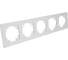 Рамка STEKKER GFR00-7005-01M 5-местная, стекло, серия Катрин, белый матовы 49598 2