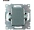 Переключатель STEKKER 1-клавишный (механизм), gls10-7110-05, 250v, 10а, серия катрин, черный, 49177 12