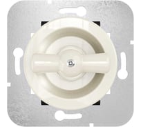 Выключатель на 4 положения Мезонинъ для скрытой установки, цвет - слоновая кость, серия Лахта GE35401-02