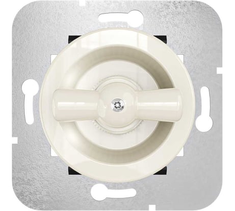 Выключатель на 4 положения Мезонинъ для скрытой установки, цвет - слоновая кость, серия Лахта GE35401-02