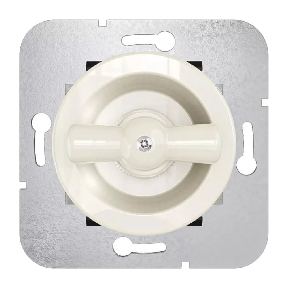 Выключатель проходной Мезонинъ для скрытой установки, цвет - слоновая ...