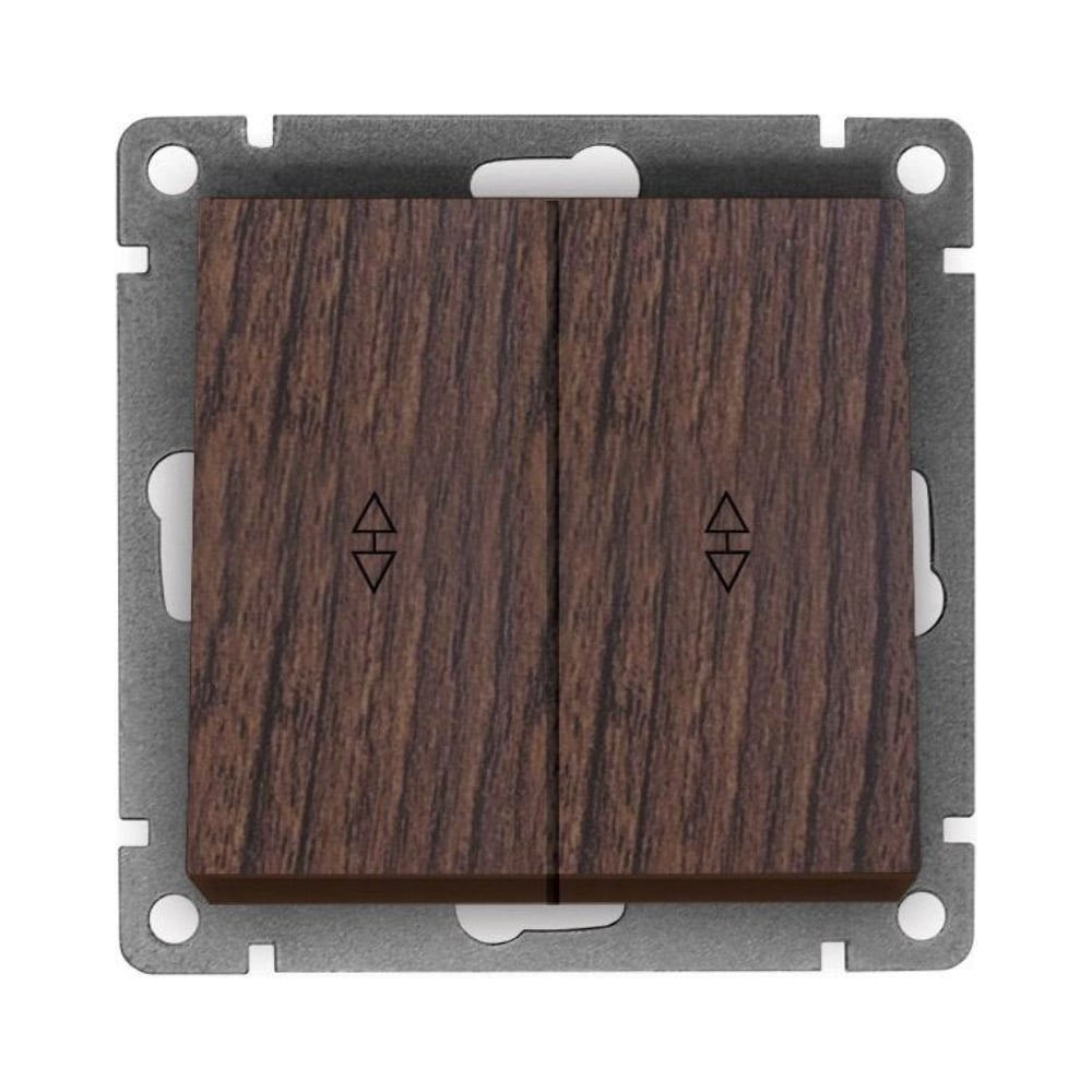 Проходной двухклавишный выключатель UNIVersal серия "Афина ", скрытой ...