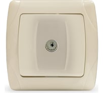 Розетка UNIVersal телевизионная одноместная серия "Маргарита", с/у, тупиковая, 75Ом, ч/д 4-2400Мгц, слоновая кость (ivory) (еврослот) М0027-I