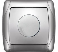 Светорегулятор UNIVersal (Диммер) серия "Маргарита", с/у, 3А, 220В, 500Вт, серебро (еврослот) М0101-S