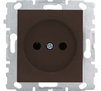 Розетка Metronex Electric Roma Choco одинарная без заземления без рамки FRZ00070035TKR