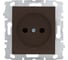 Розетка Metronex Electric Roma Choco одинарная без заземления без рамки FRZ00070035TKR 1