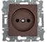 Розетка Metronex Electric Roma Choco одинарная без заземления без рамки FRZ00070035TKR 2
