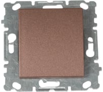 Выключатель Рим Шоколад одноклавишный без рамки Metronex Electric FVK050322TKR